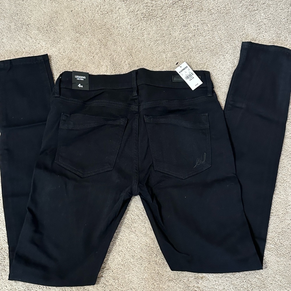 Express legging mid rise jeans - black